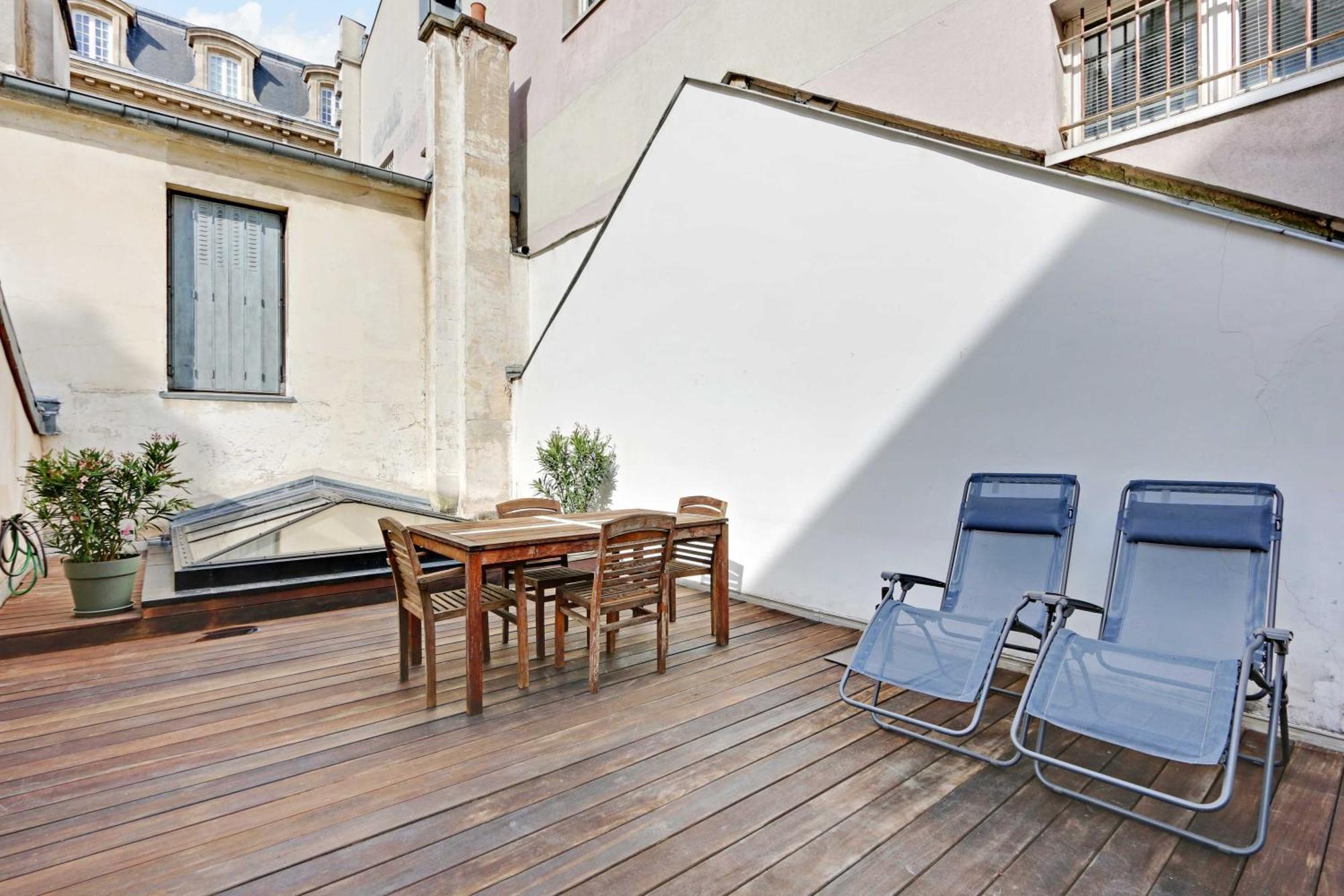 Cozy Avec Terrace - 2br-4p - Centre De Appartement Parijs